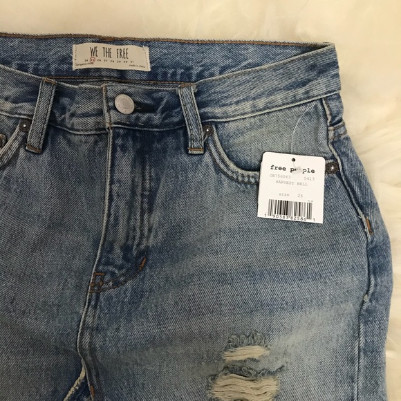 Free People Relaxed & Distressed Denim Skirt - Picture 5 of 7